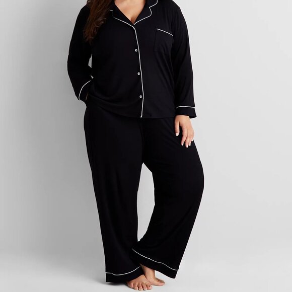 State of Day Women's 2-Pc. Packaged Ribbed Notched-Collar Pajamas Set - Picture 1 of 4